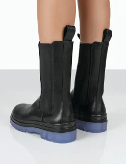 Public Desire Winter Wide Fit Ankle Chunky Sole Chelsea Boots | Women Wide Fit Ankle Boots