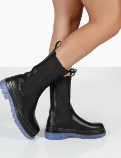 Public Desire Winter Wide Fit Ankle Chunky Sole Chelsea Boots | Women Wide Fit Ankle Boots