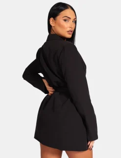 Public Desire Wrap Belt Blazer Dress | Women Outerwear & Jackets