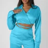 Public Desire Wrap Cropped Shirt | Women Tops