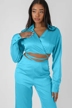 Public Desire Wrap Cropped Shirt | Women Tops