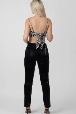 Public Desire Zebra Print Handkerchief Top | Women Tops